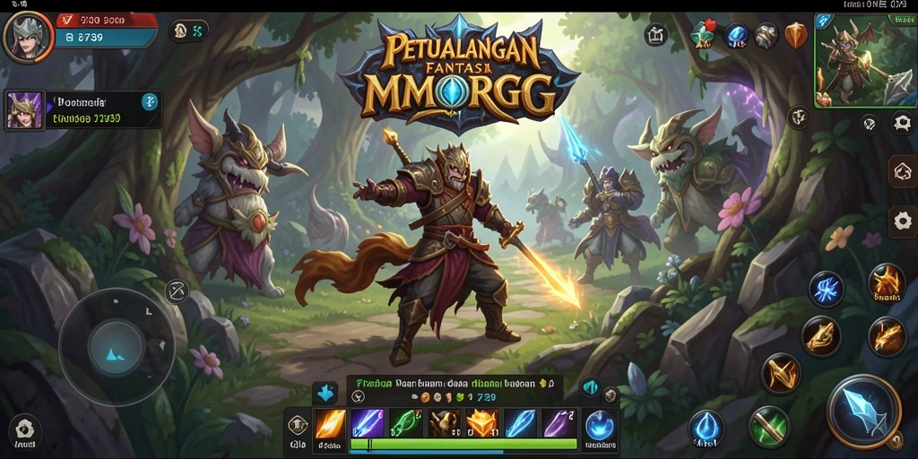 Screenshot utama dari 2739 menampilkan gameplay MMORPG yang epic.