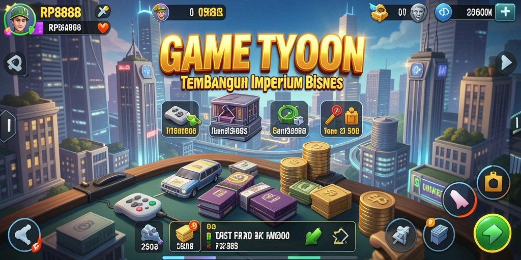 Tampilan menarik dari gameplay RP8888 yang seru dan mendebarkan.