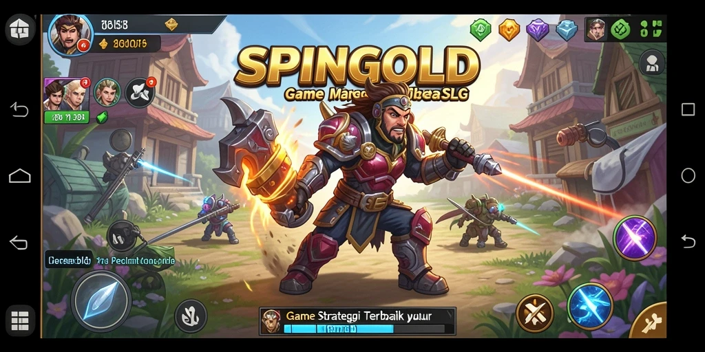 Tampilan menarik dari gameplay SPINGOLD yang penuh strategi.