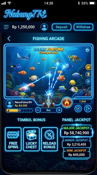 Tampilan antarmuka pengguna nabung77 yang menarik.